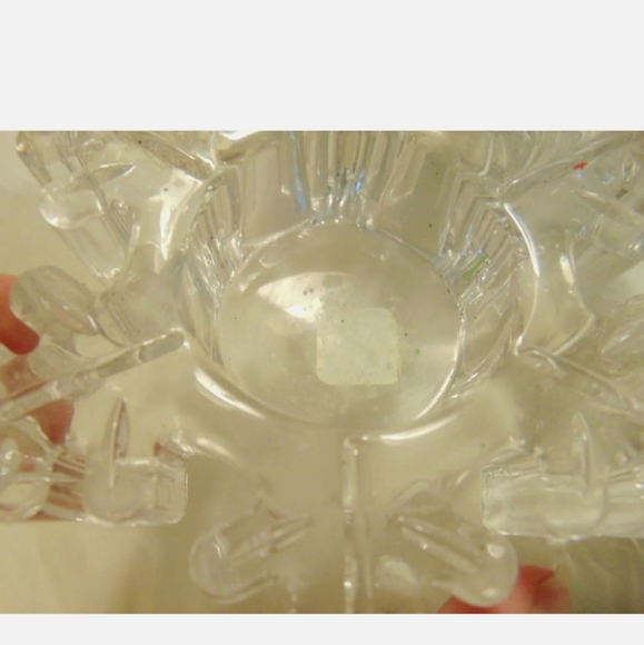 PartyLite Snowflake Tealight Holders 2pc Cottagecore Winter Décor Cobalt Blue - Picture 4 of 6